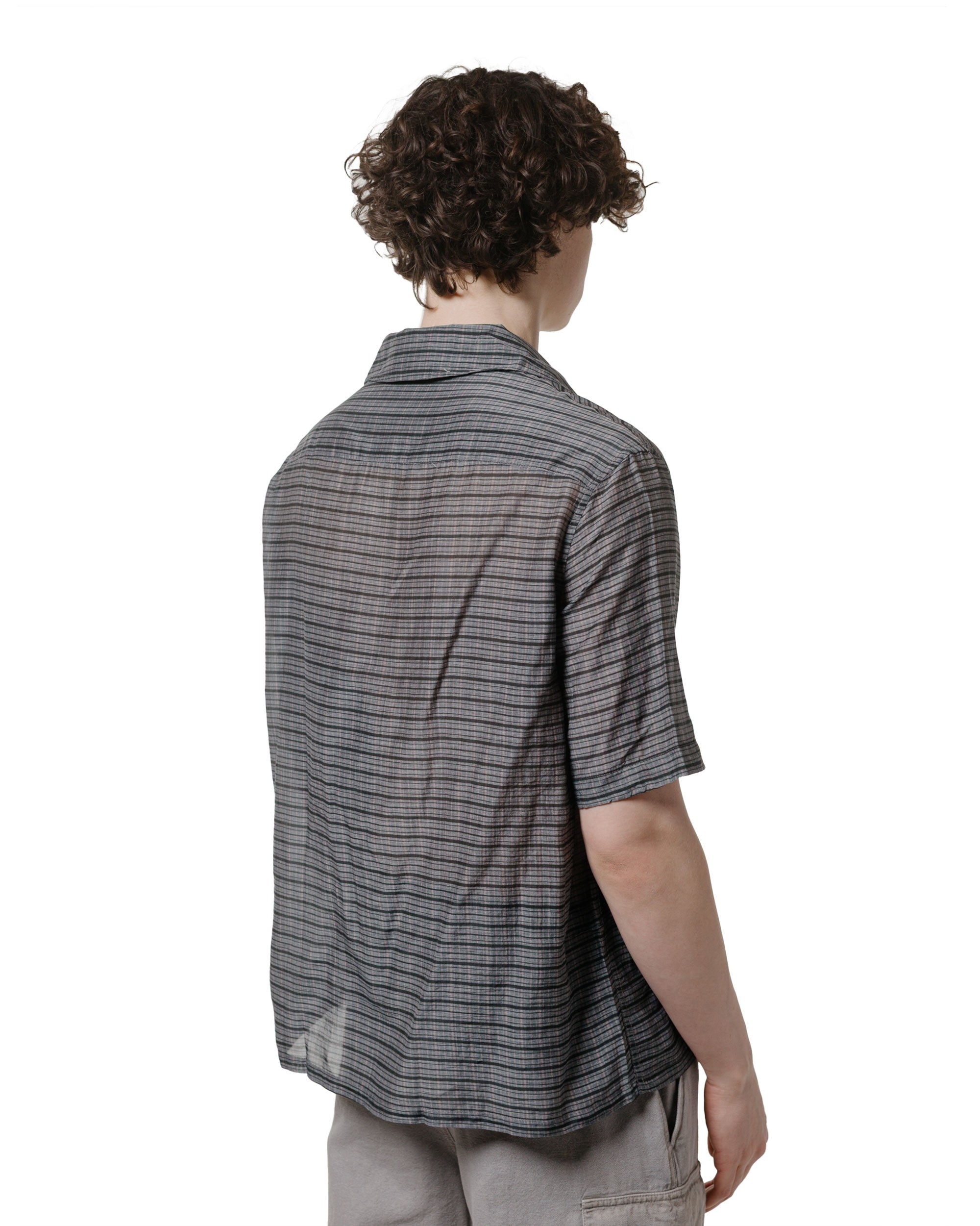 Heusen Shirt Shortsleeve Picnic Check Cotton Silk - 3