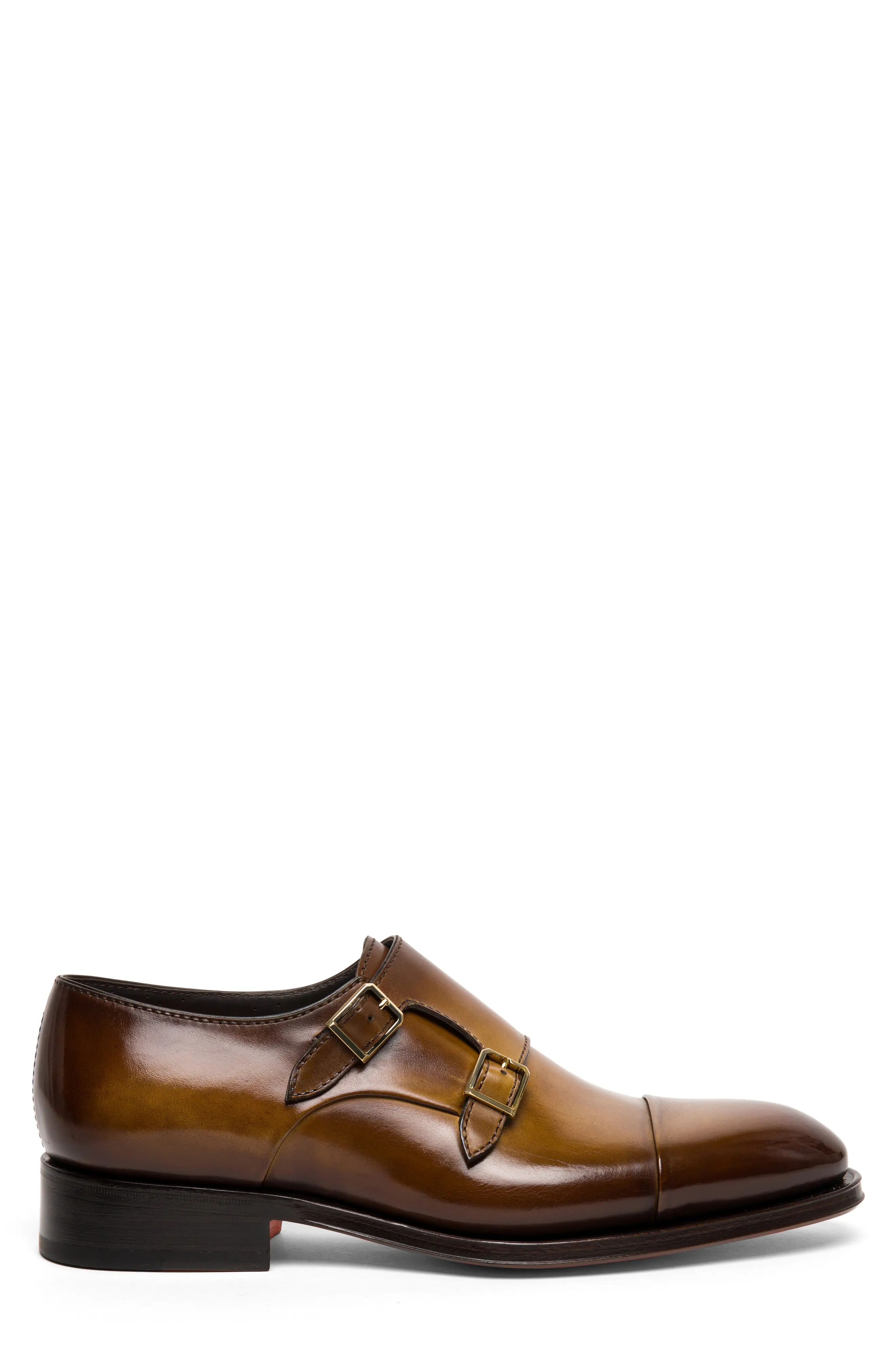 Dithered Double Monk Strap Shoe - 2