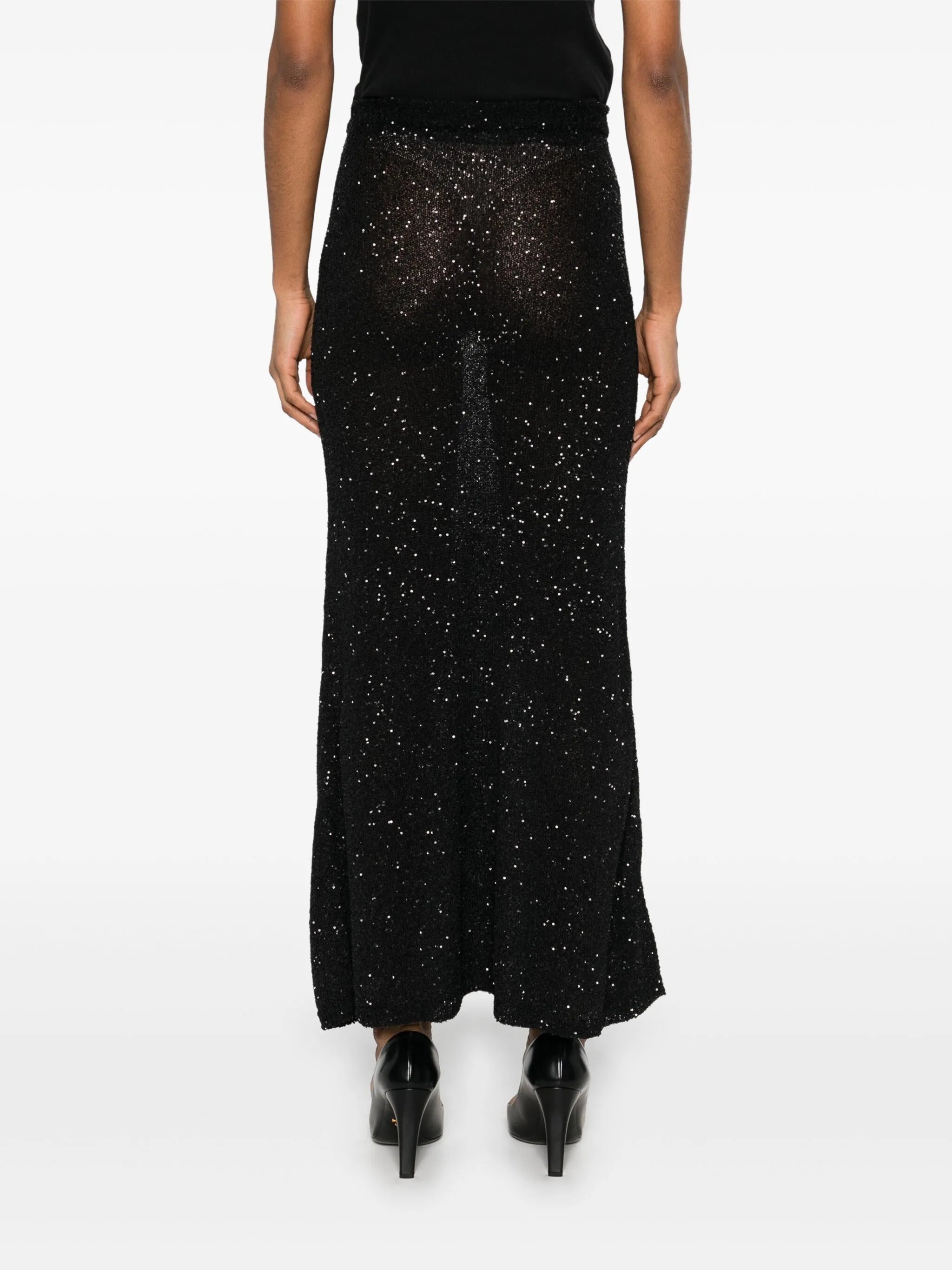 Sequinned Midi Skirt - 4