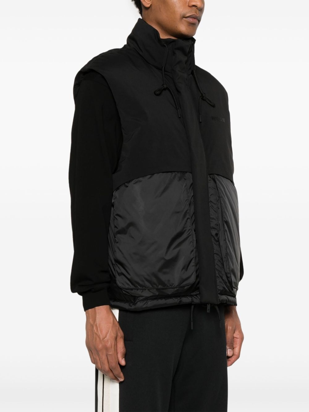 layered puffer gilet - 3