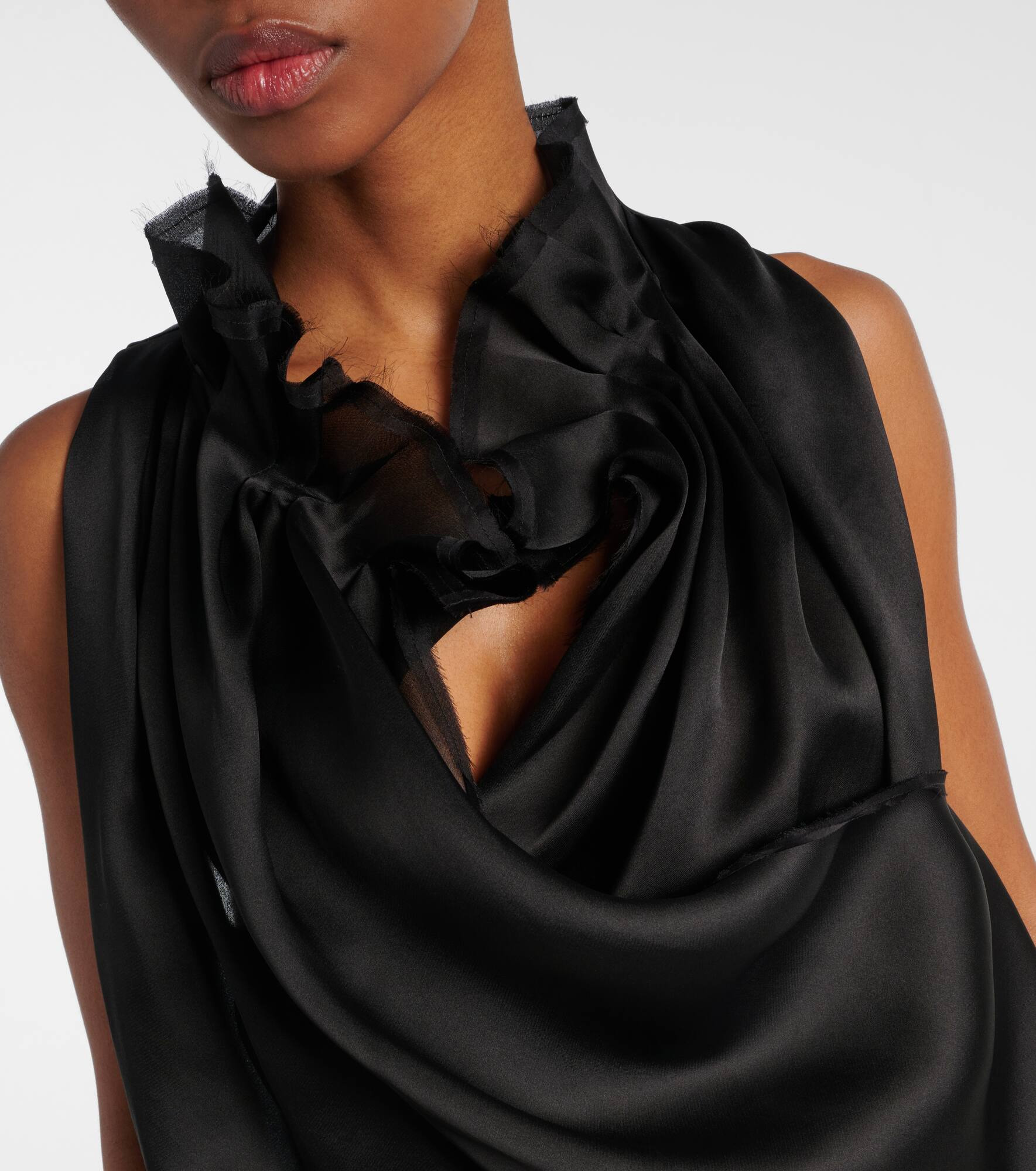Meegan draped silk top - 5