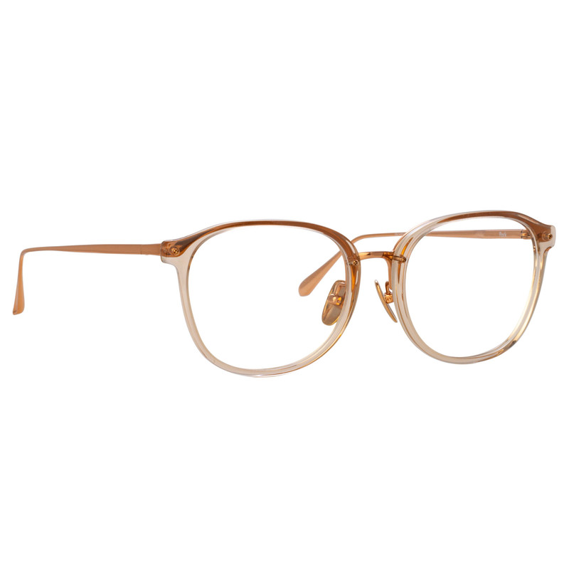 LINDA FARROW Men's Park Optical in Caramel Ash outlook