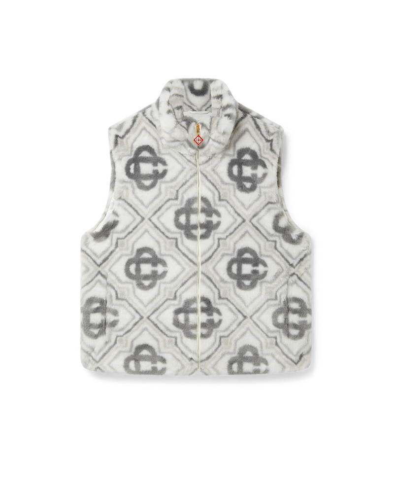 Faux Fur Monogram Gilet | Casablanca Paris 1