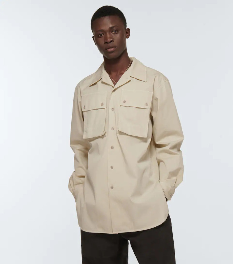 Cotton gabardine utility shirt 3
