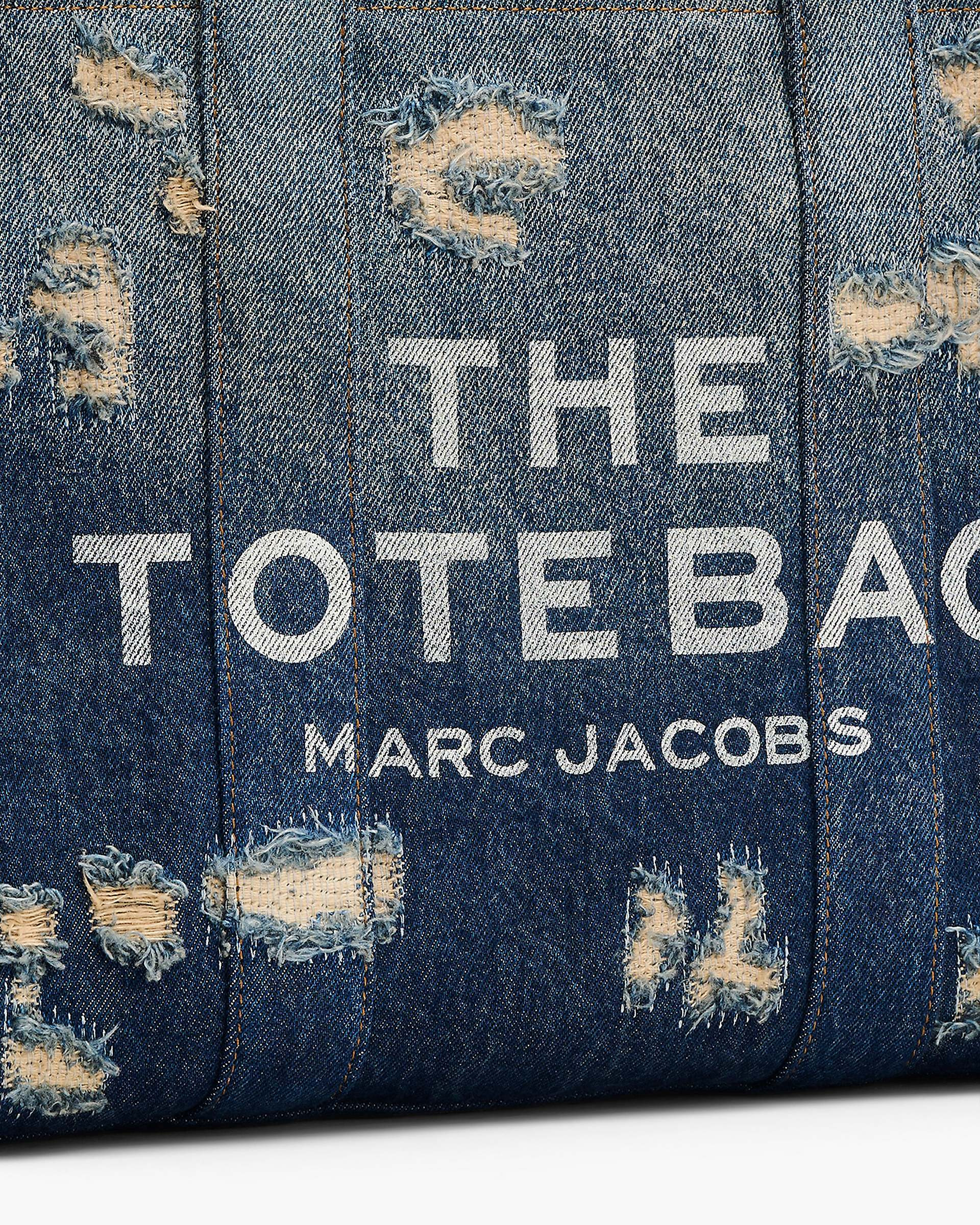 THE RIP AND REPAIR DENIM MEDIUM TOTE BAG - 5