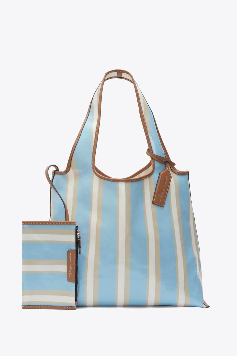 Dual Stripe Market Tote 1