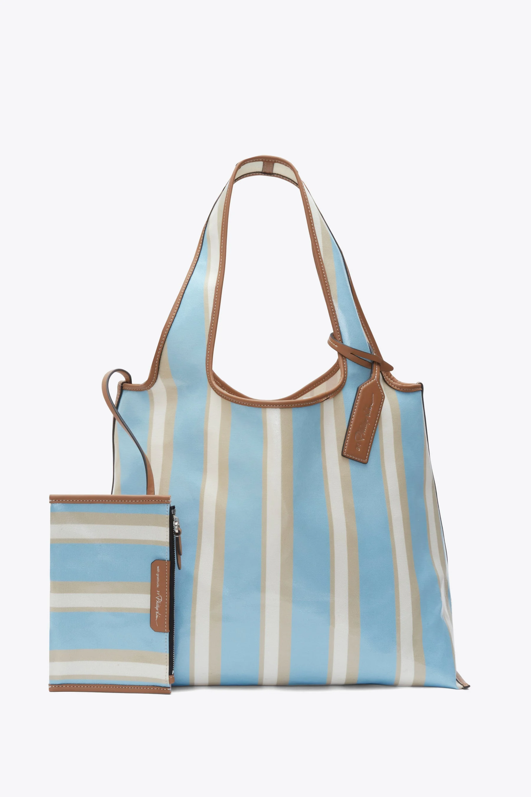 Dual Stripe Market Tote - 1