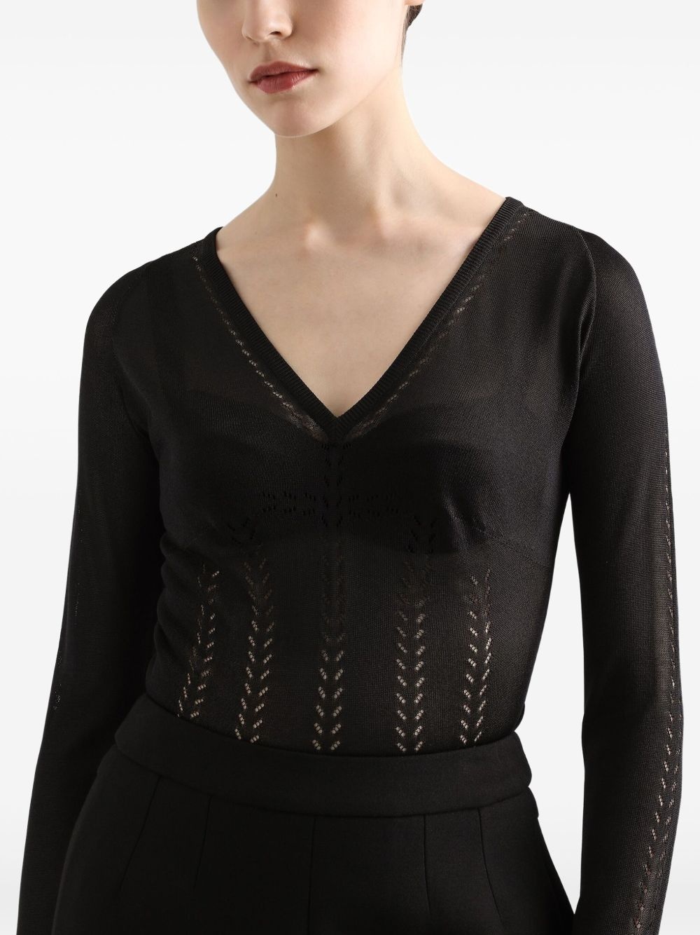 openwork-areas sweater - 4