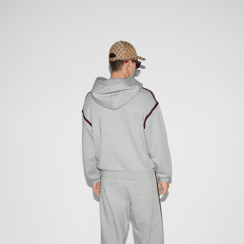 Cotton jersey hooded sweatshirt 4