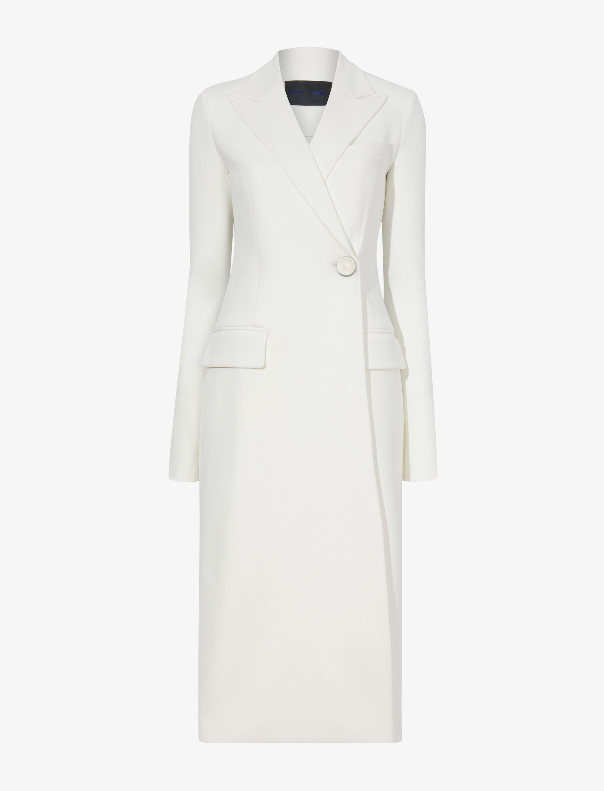Bi-Stretch Crepe Wrap Coat - 1