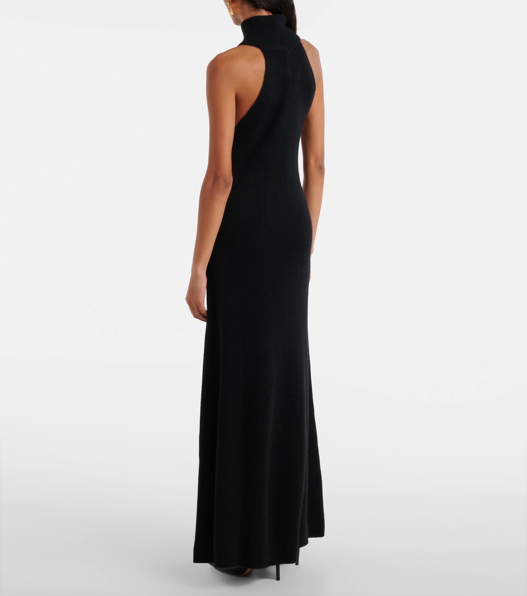 Amannda ribbed-knit cashmere maxi dress - 3