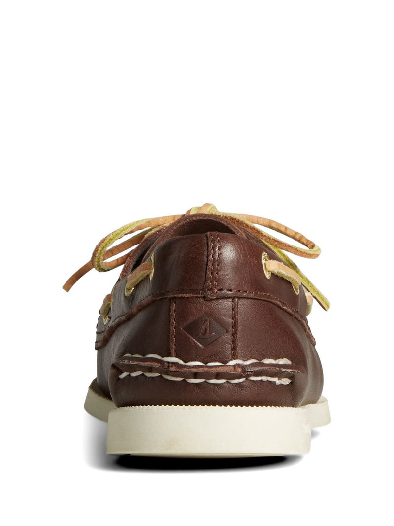 lace-up leather boat shoes 3