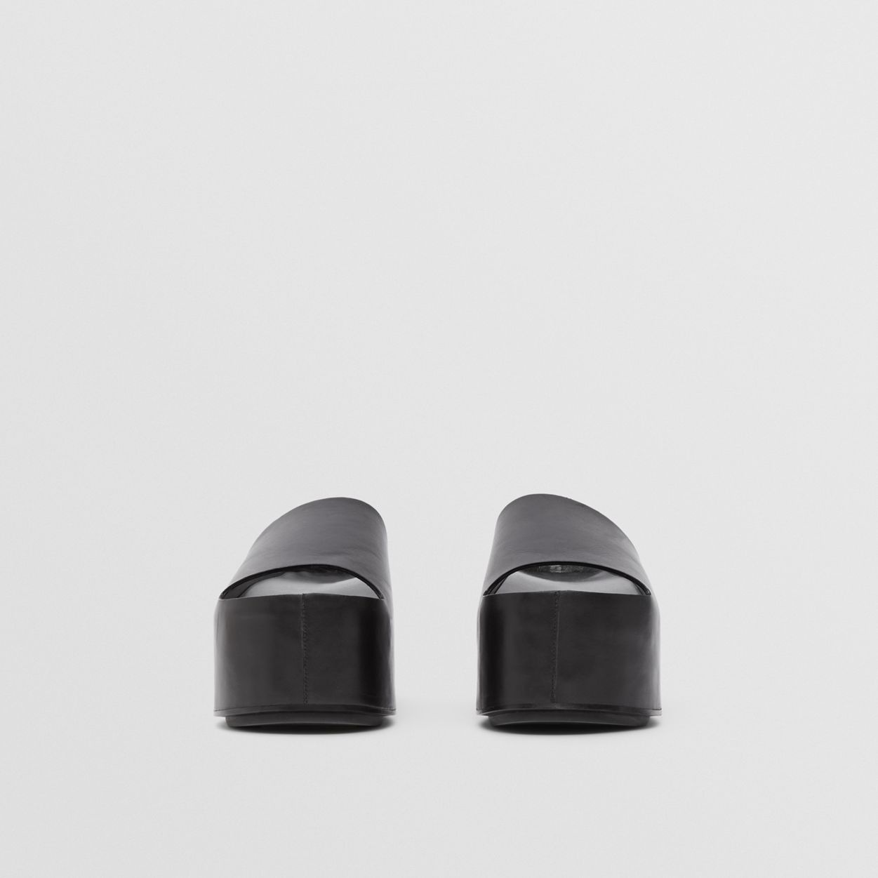 Leather Platform Sandals - 4