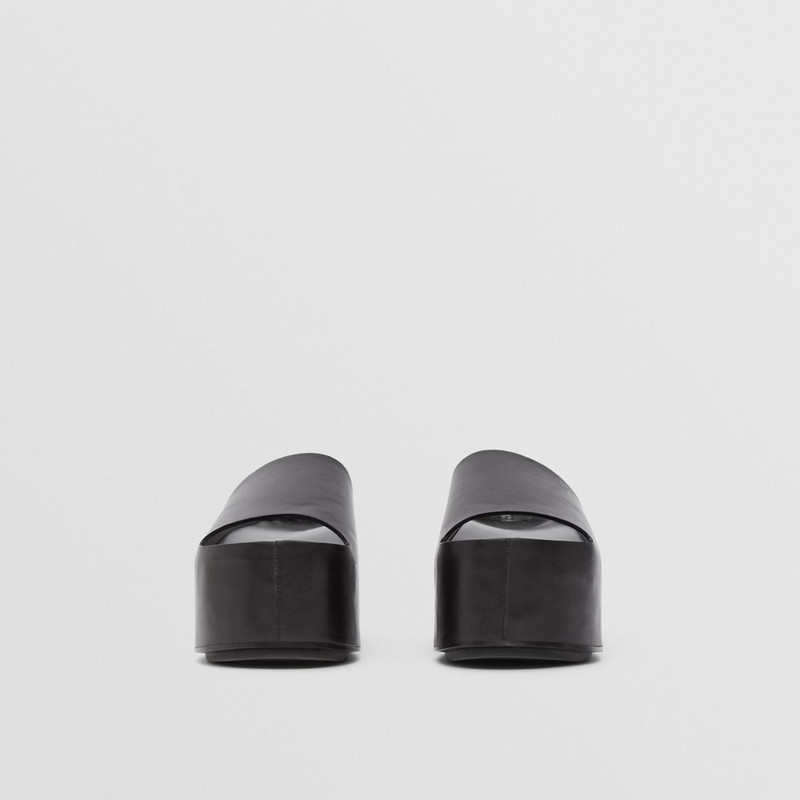 Leather Platform Sandals 4