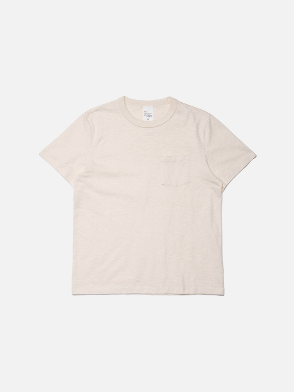 Roy Heavy Slub T-Shirt Ecru - 2