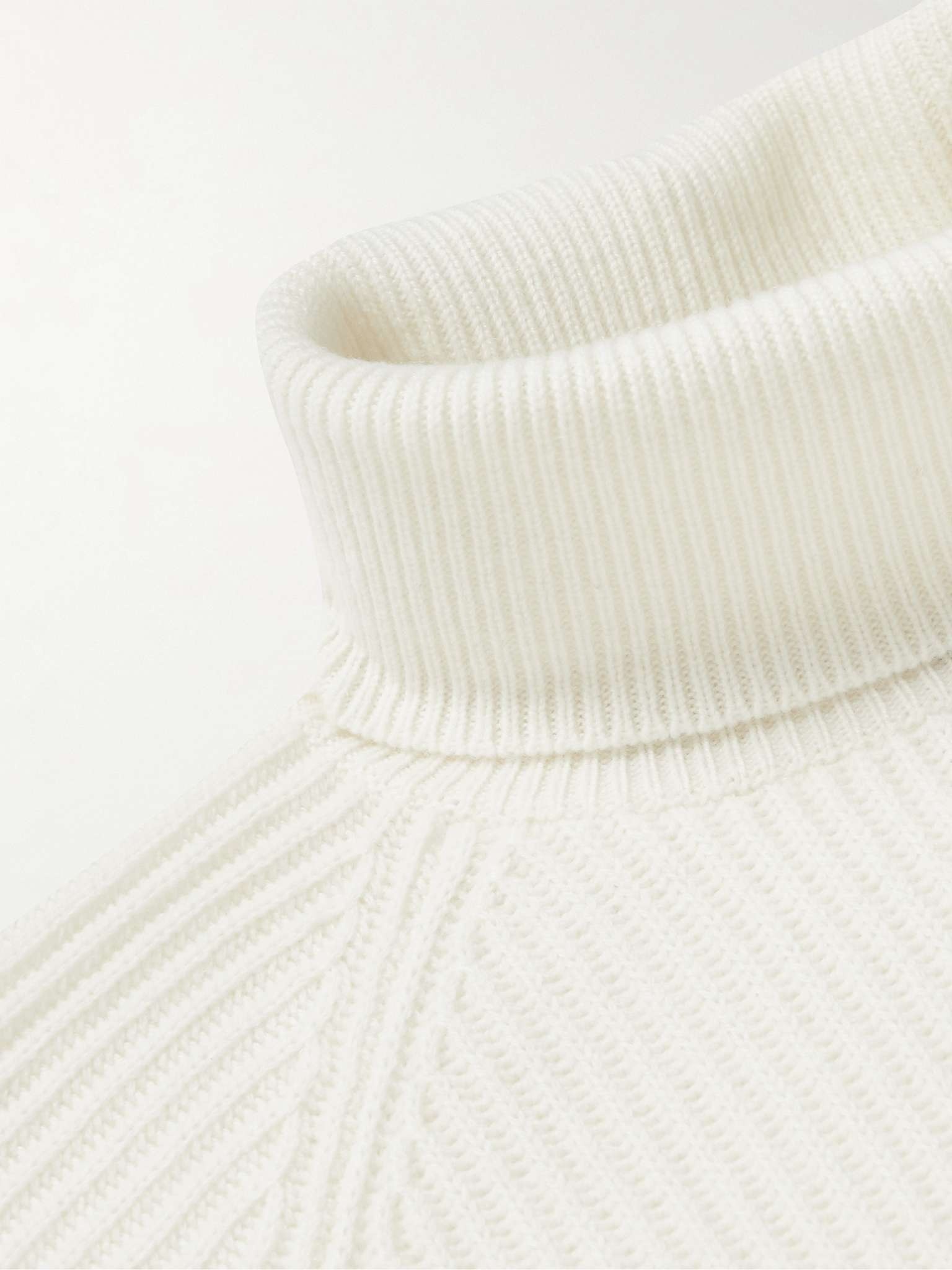 Ribbed Cashmere Rollneck Sweater - 6