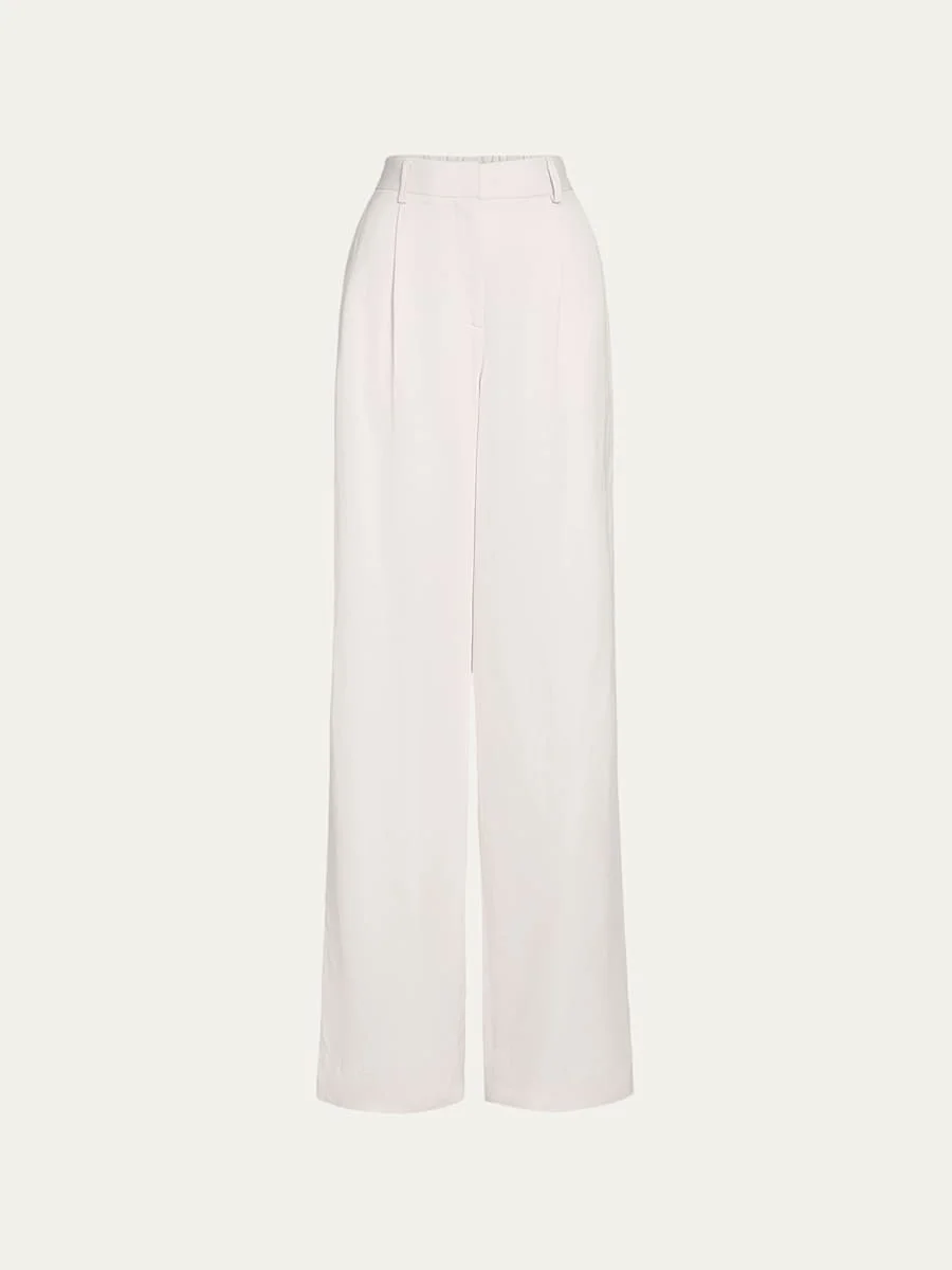 Hudson St Pants in Coated Viscose Linen - 1