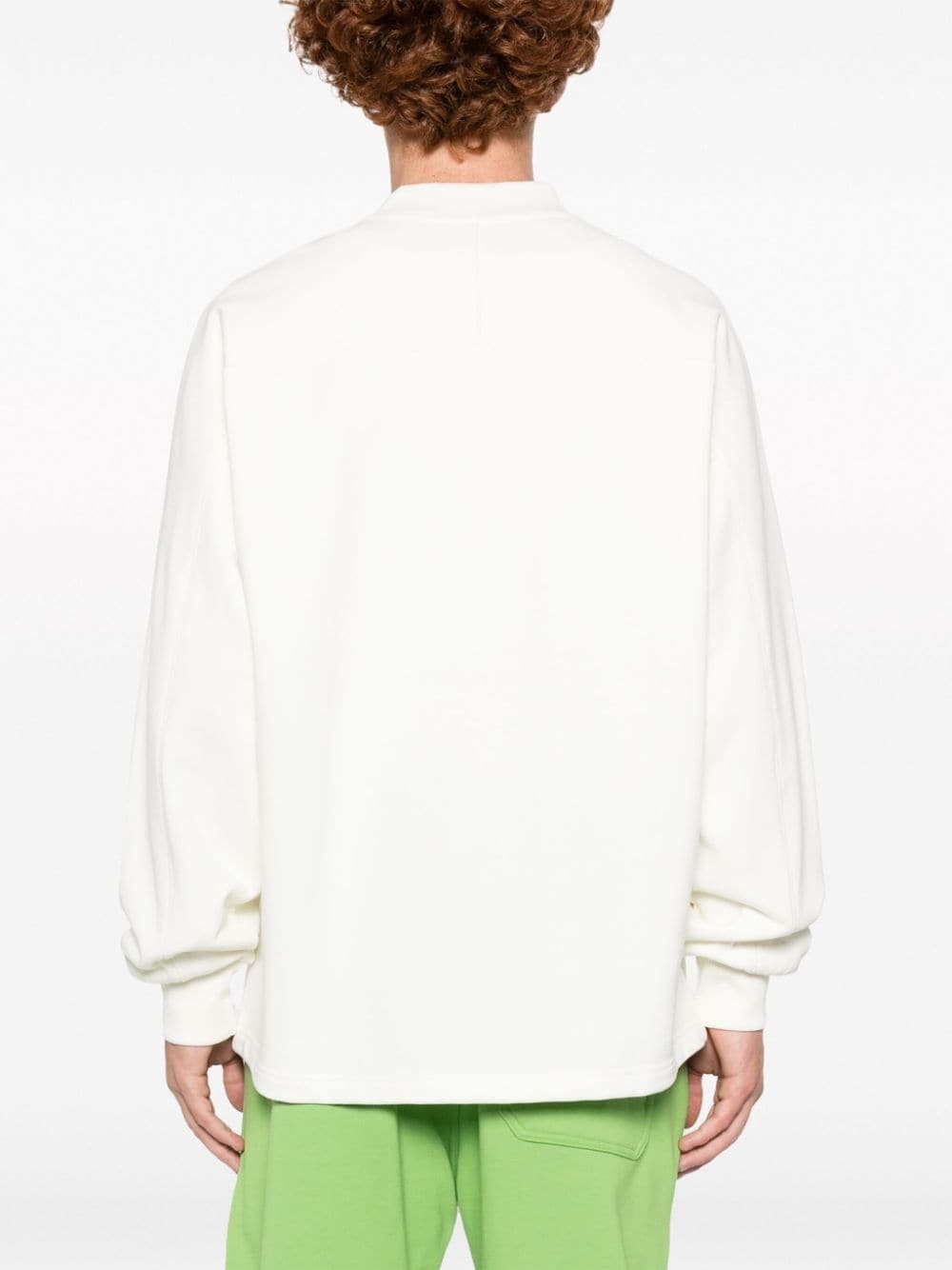 logo-patch organic cotton sweatshirt - 4