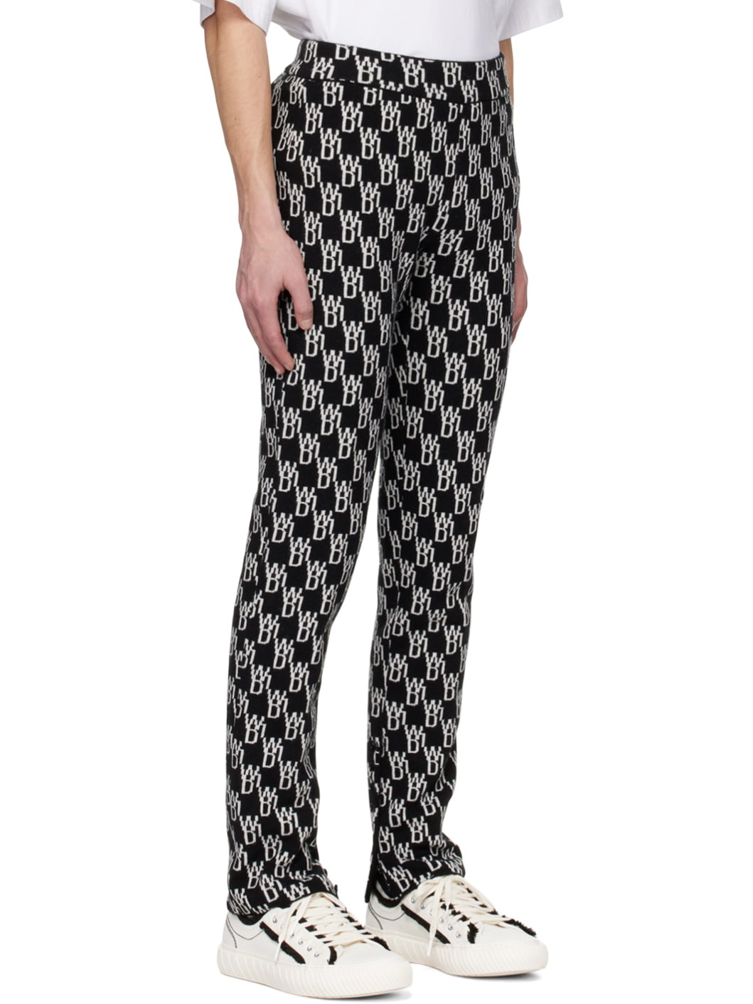 Black Slit Trousers - 2
