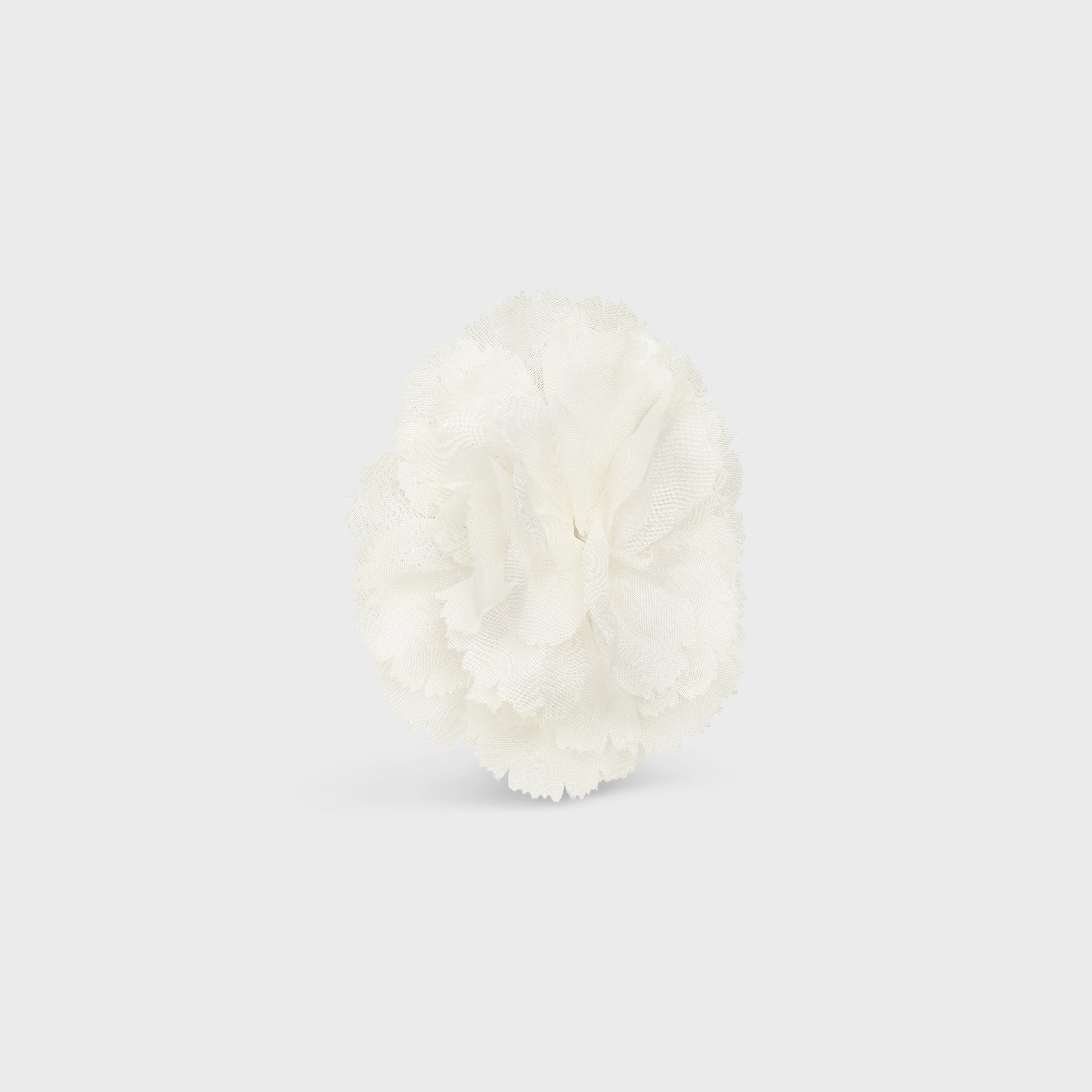 Fleur Celine Œillet Lapel Pin IN Silk, Brass and Steel - 2