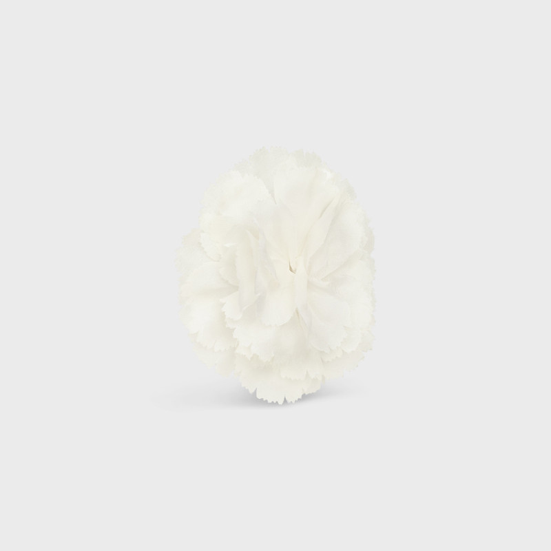 CELINE Fleur Celine Œillet Lapel Pin IN Silk, Brass and Steel outlook