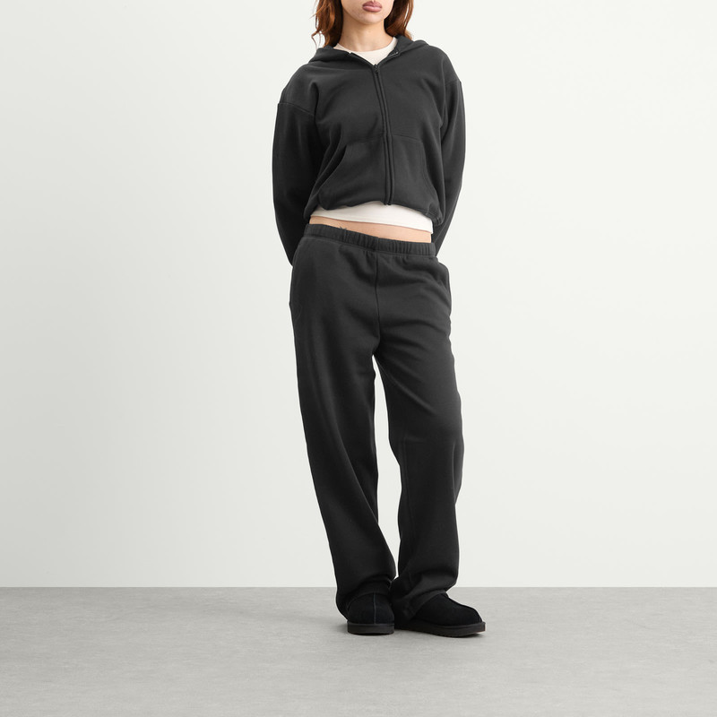 SKIMS SKIMS Cotton Fleece Classic Zip Up Hoodie outlook
