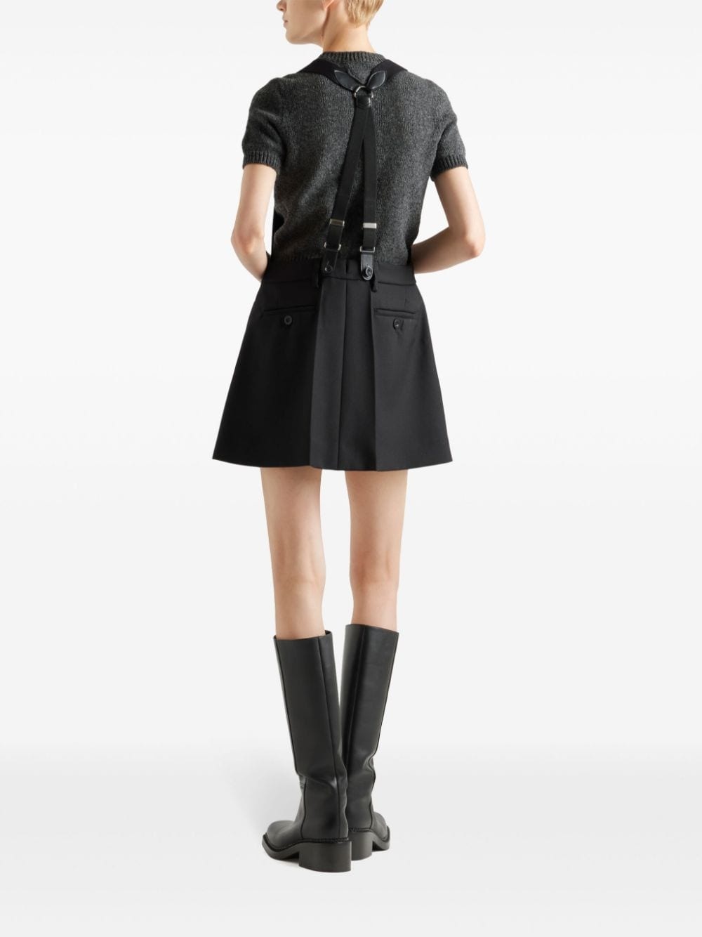 gabardine mini dress - 3