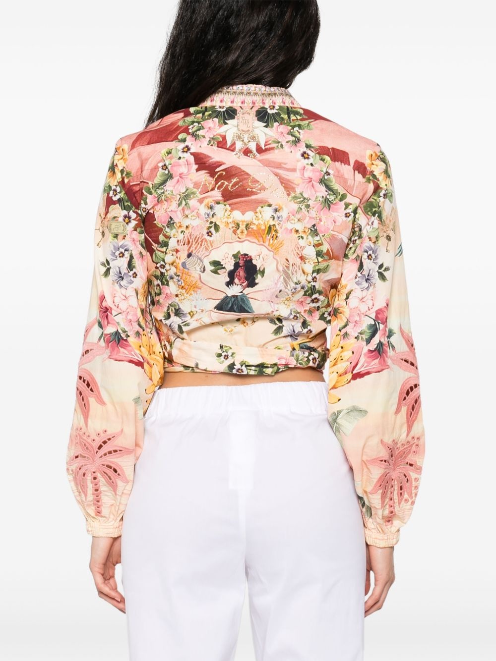 floral-print blouse - 4