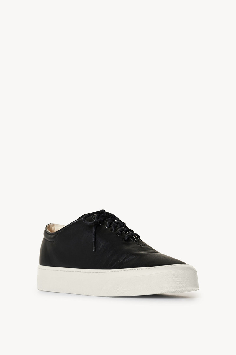 The Row Marie H Lace-Up Sneaker in Leather outlook