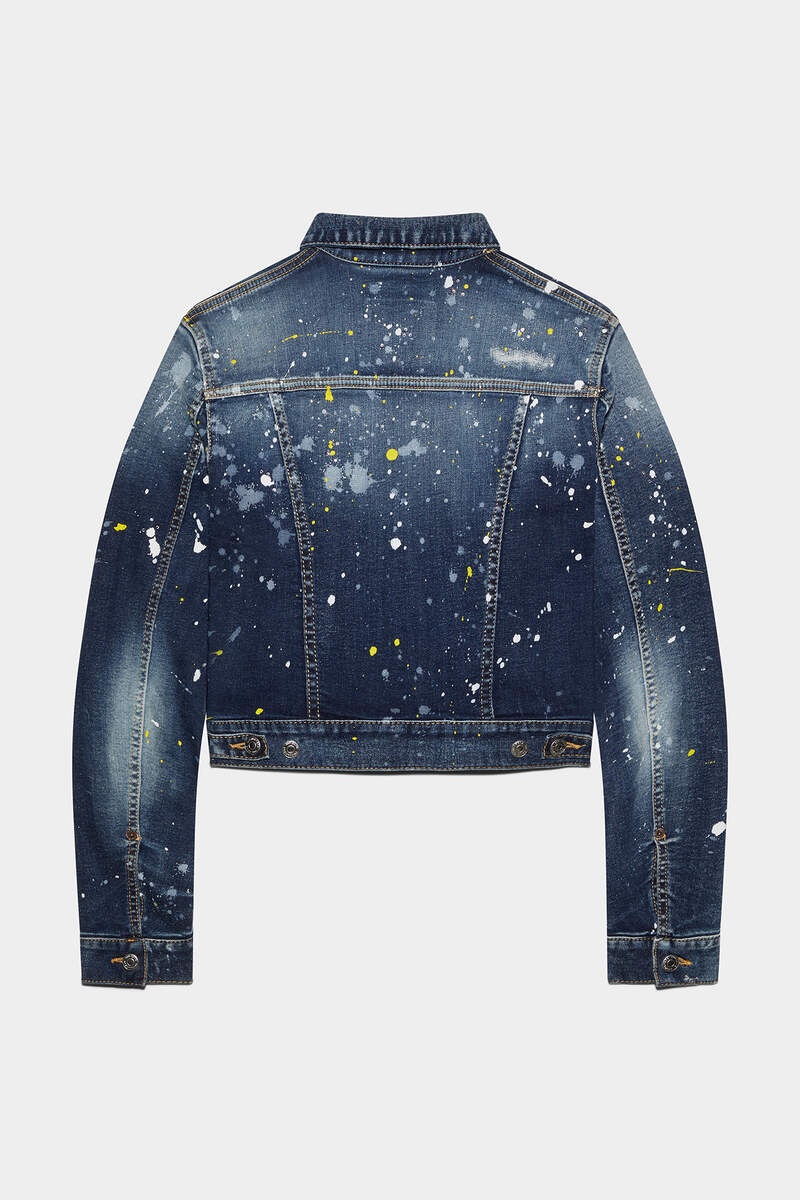 HONEY DARK CRYSTAL WASH TWIGGY JEAN JACKET - 2