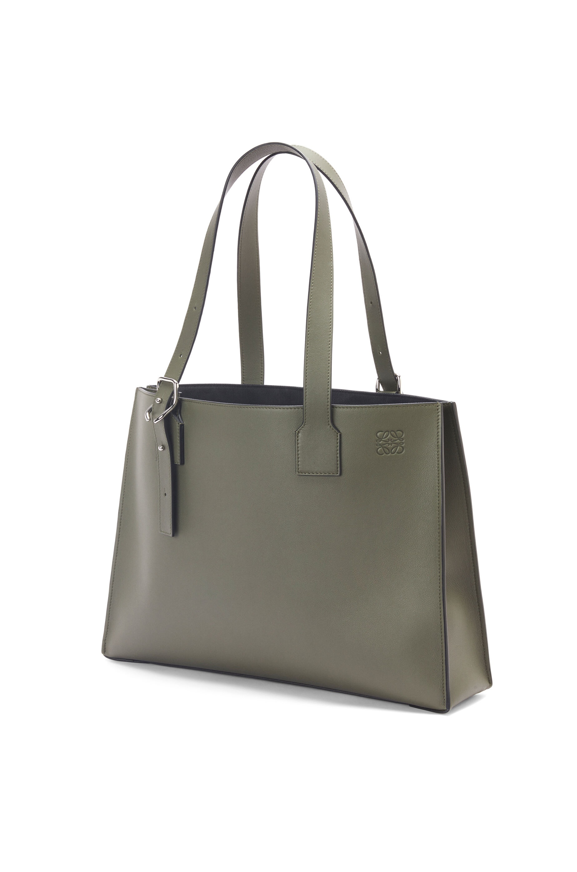 Buckle Horizontal Tote in classic calfskin - 2