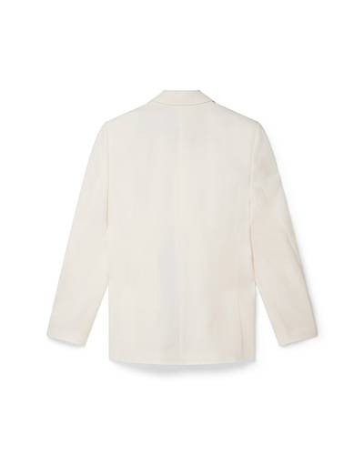 CASABLANCA Off White Contrast Lapel Double Breasted Blazer outlook