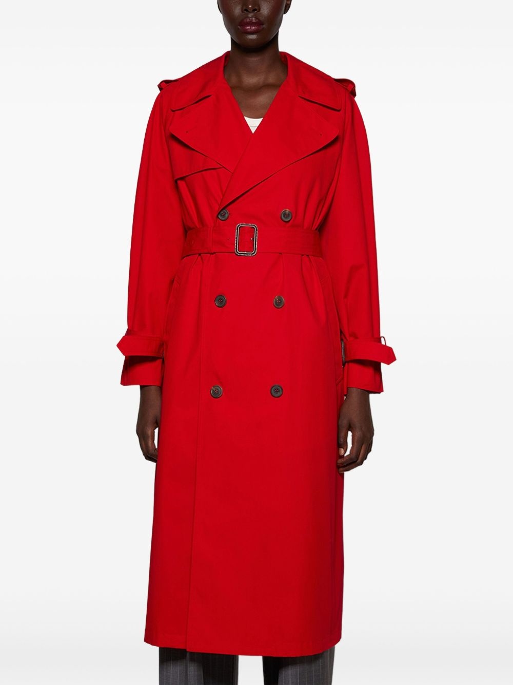 cotton trench coat - 3