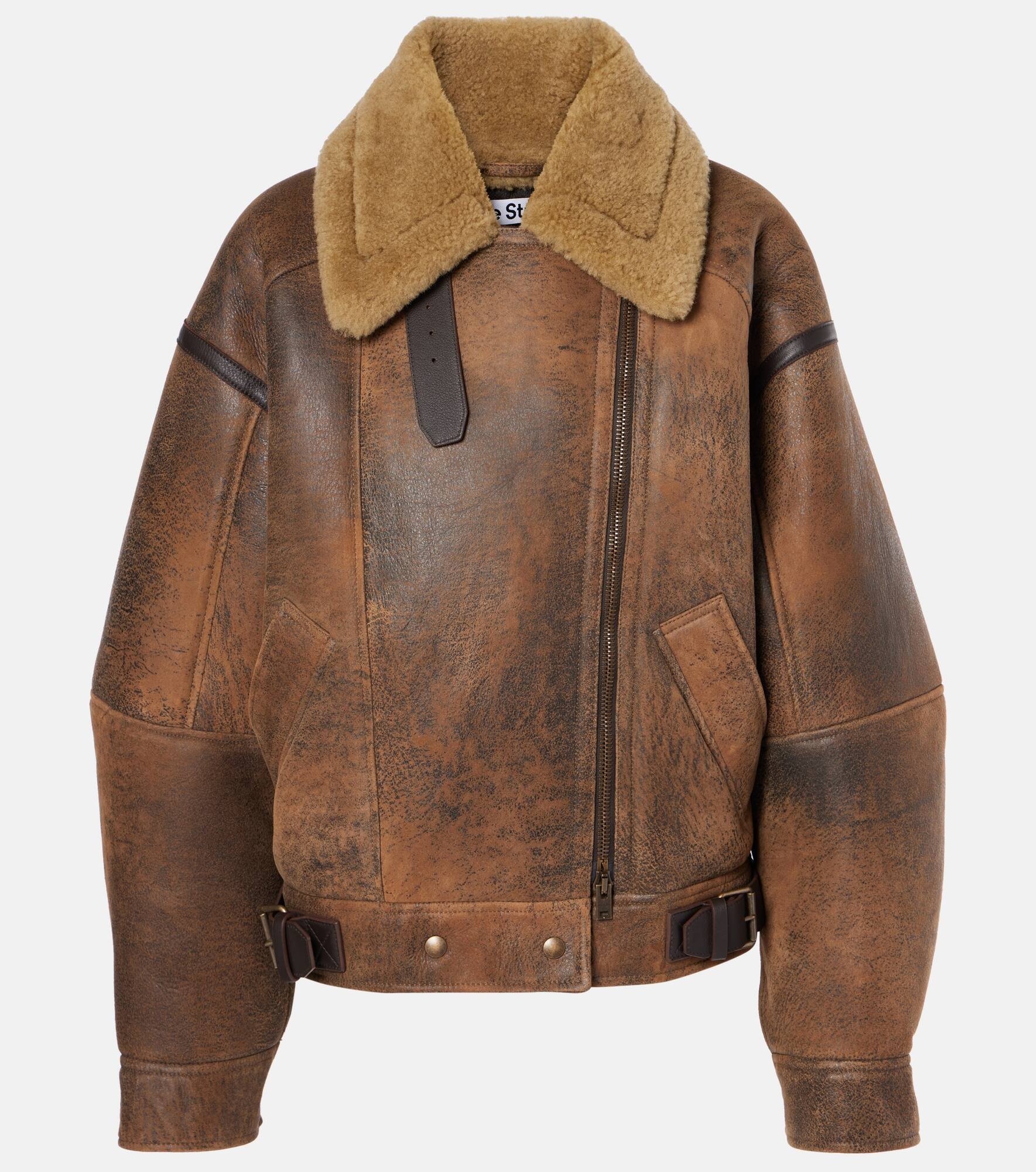 Lakota shearling-lined leather jacket - 1