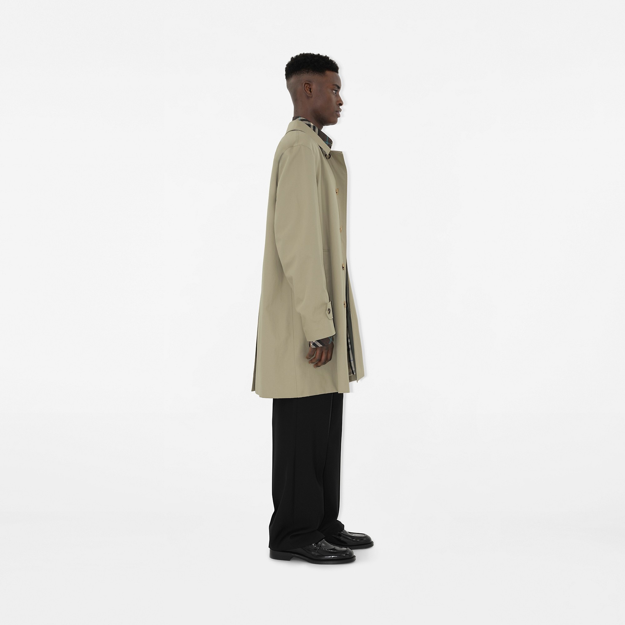 Long Gabardine Car Coat - 3
