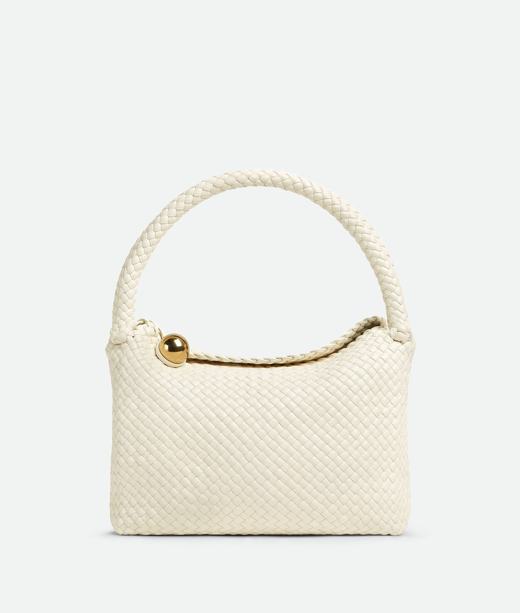 Bottega Veneta Loop Intrecciato Shoulder Bag 'Parakeet/Gold