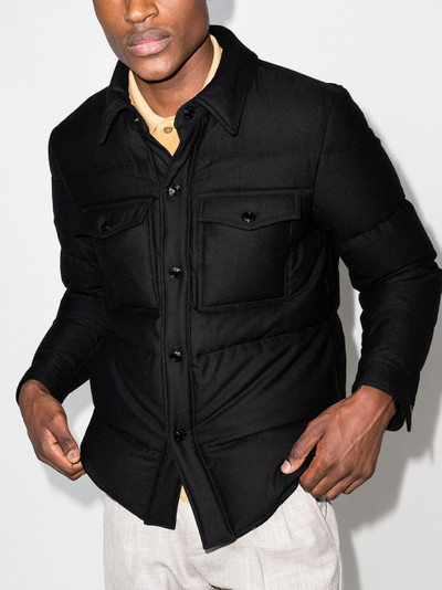 TOM FORD padded cashmere down jacket outlook