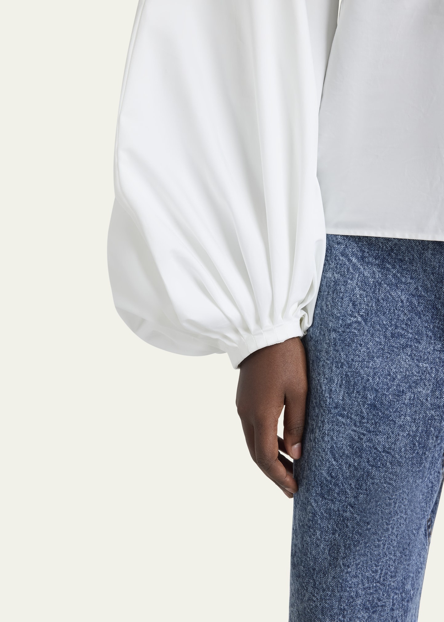 Puff Sleeve Button Down Blouse - 5