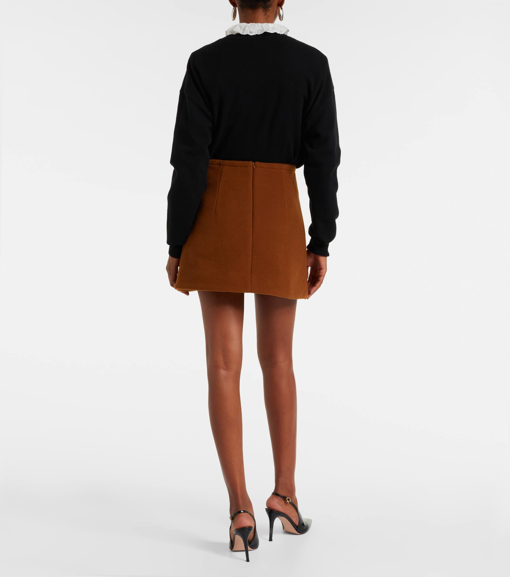 Wool-blend miniskirt - 3