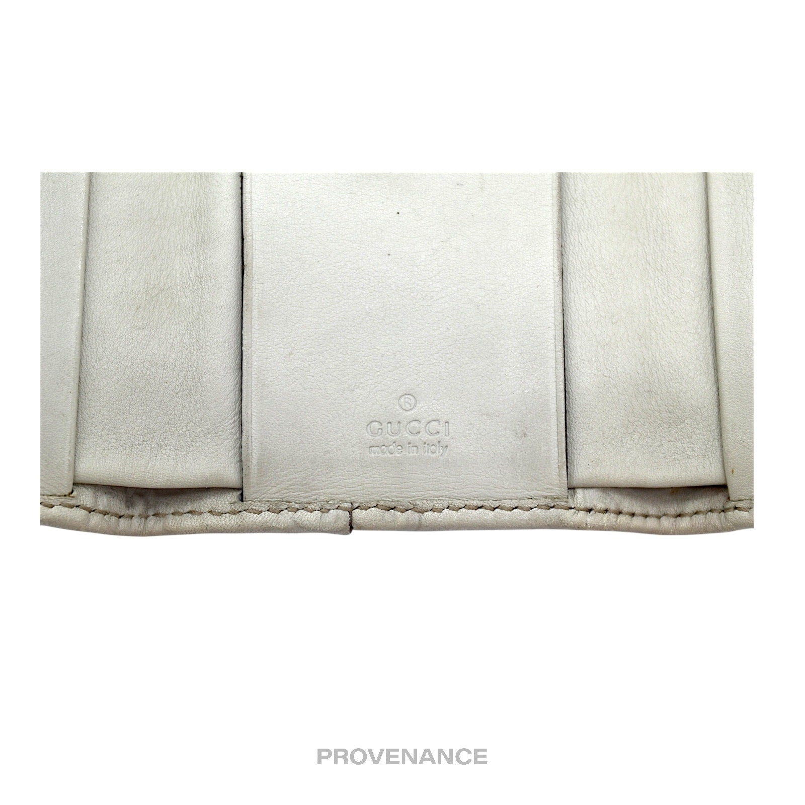 Gucci GG Heart 6 Key Holder - Cream Guccissima Leather - 7