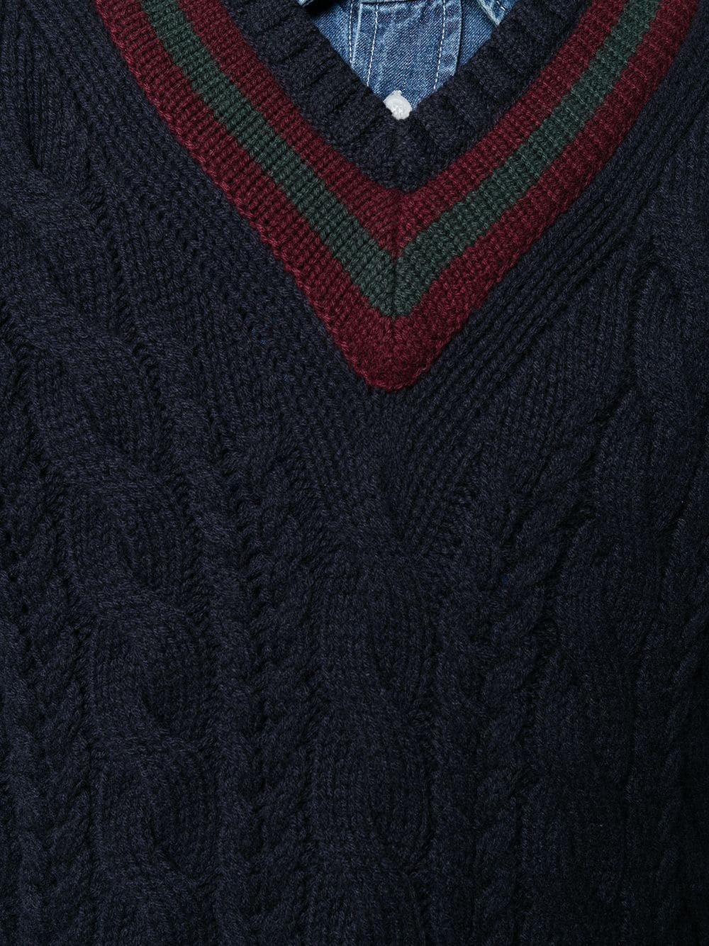 cable knit jumper - 5