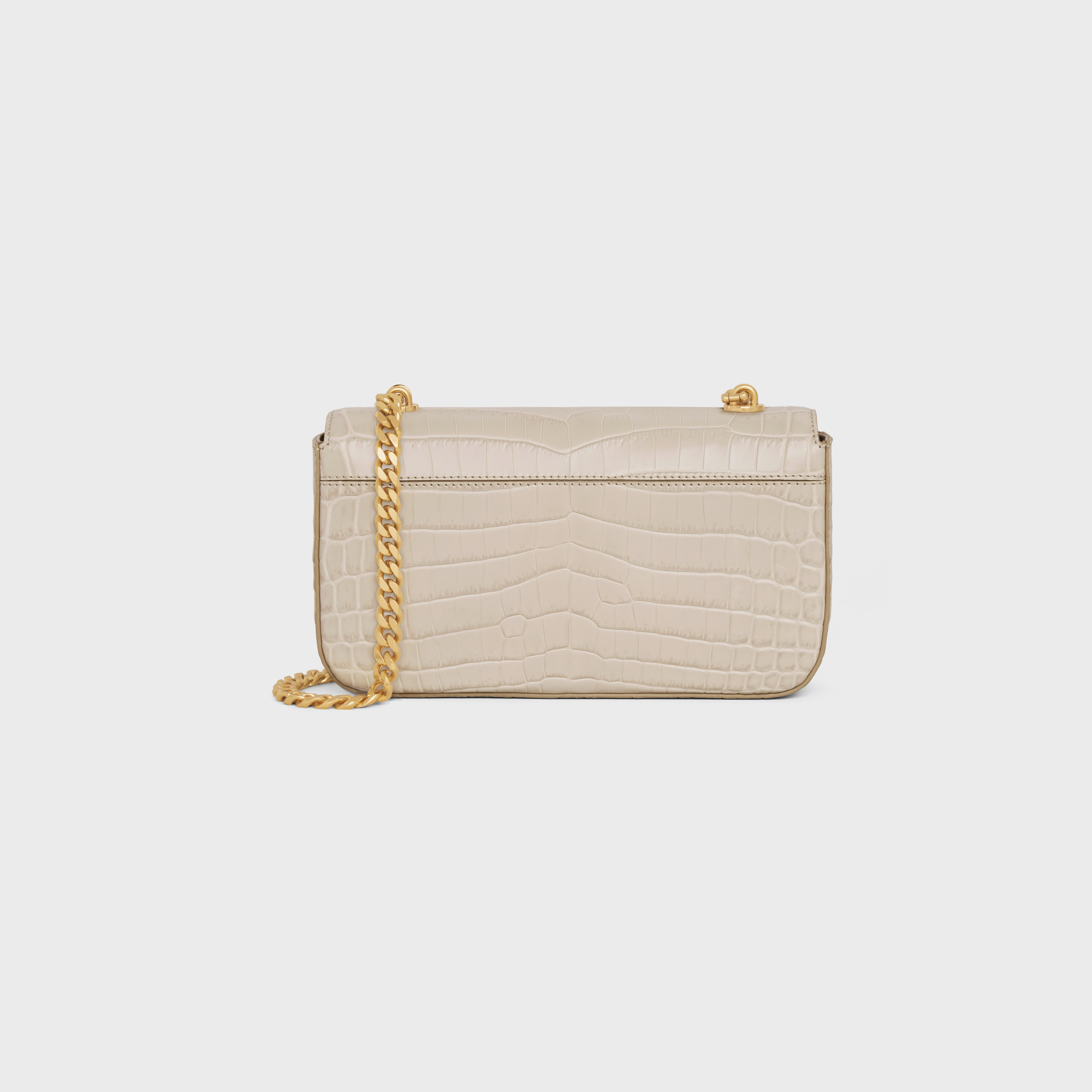 CHAIN SHOULDER BAG triomphe in Crocodile - 3