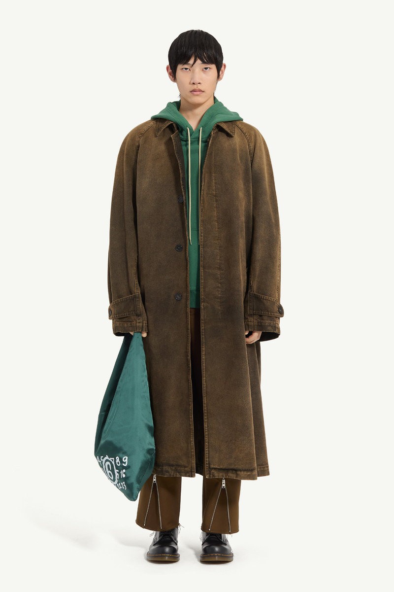 MM6 Maison Margiela Denim trench coat outlook
