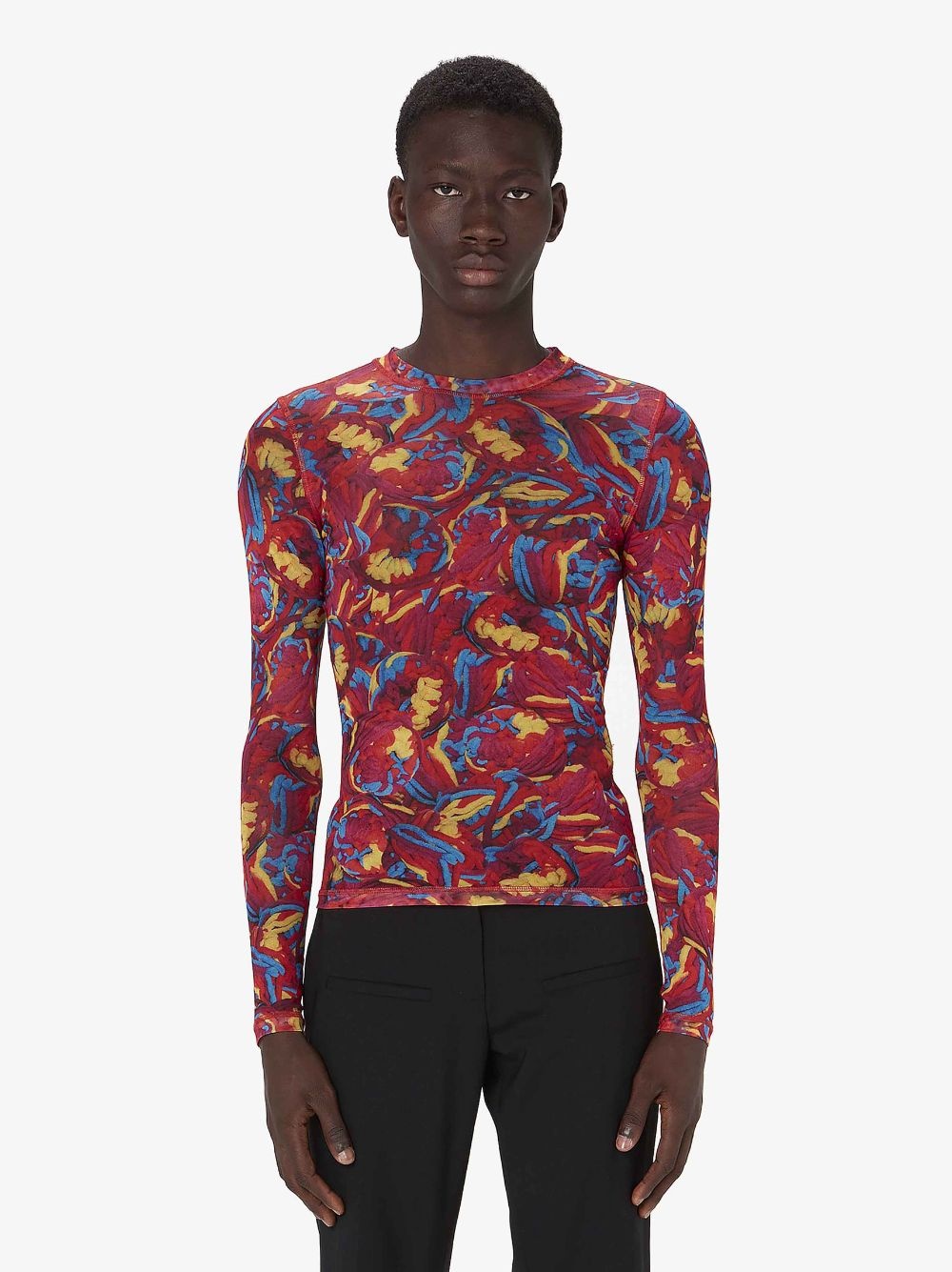 LONG SLEEVE MESH TOP - 2