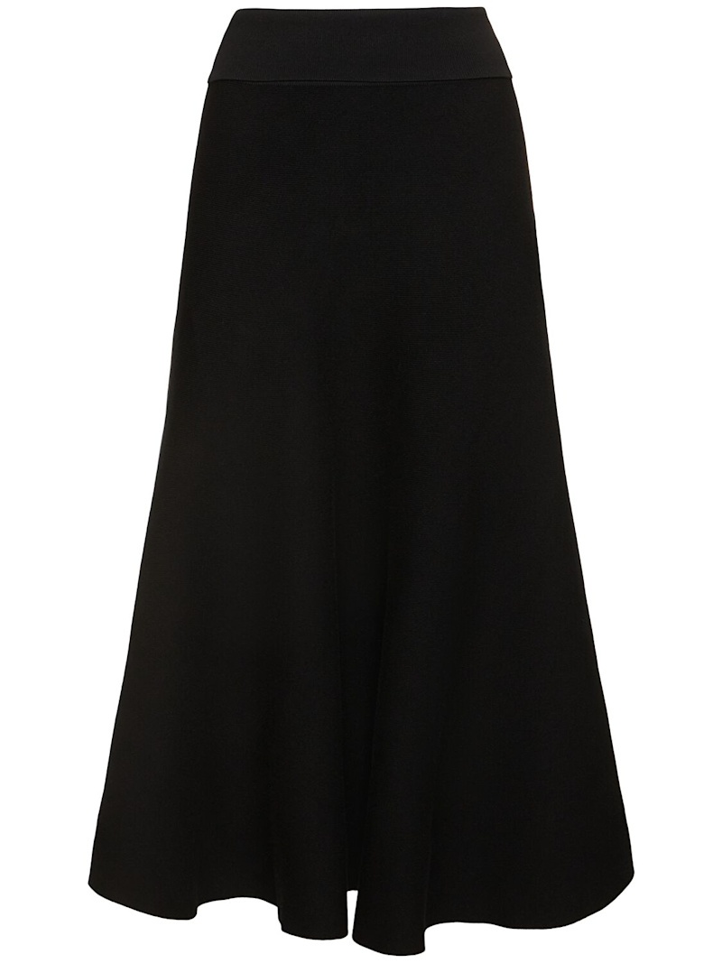 Gabrielle viscose blend knit midi skirt - 1