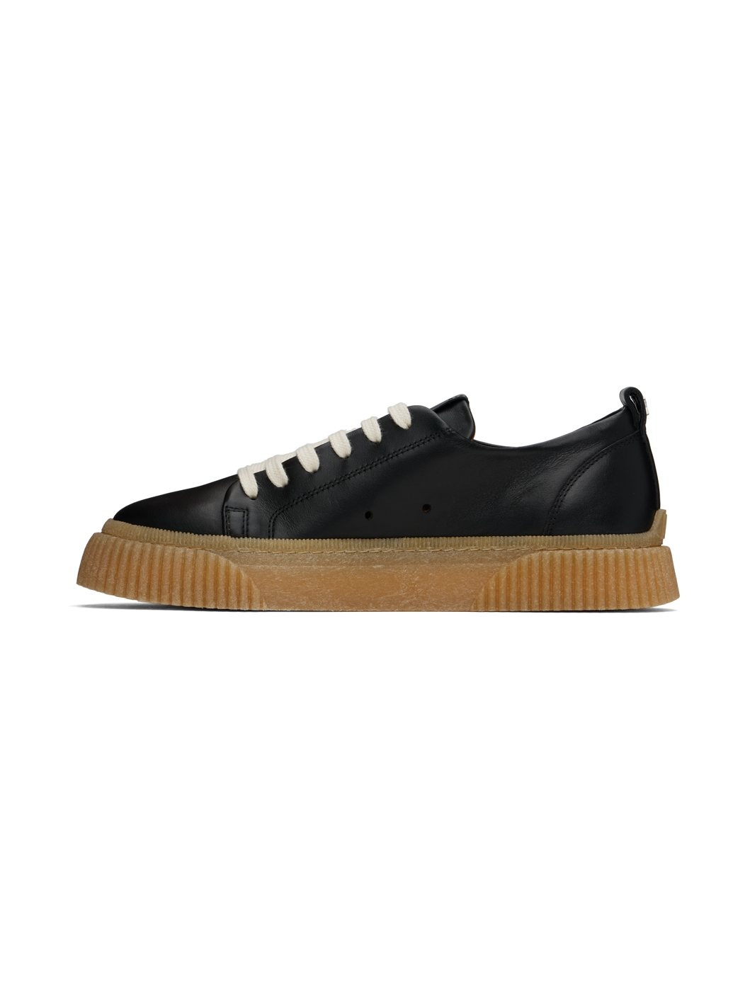 Black Lace-Up Sneakers - 3