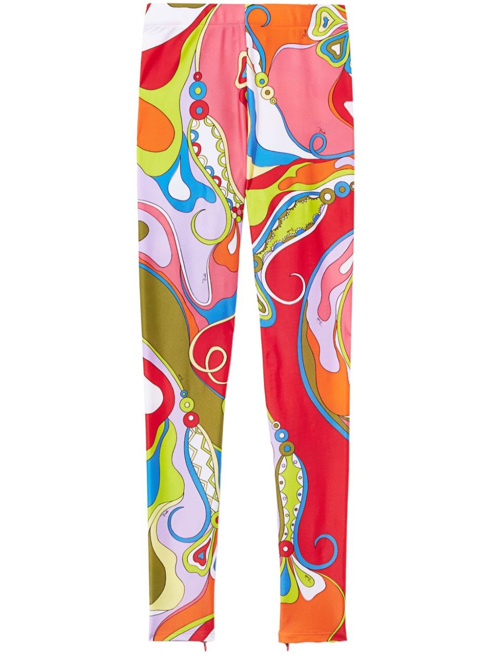 orchidee-print leggings - 1