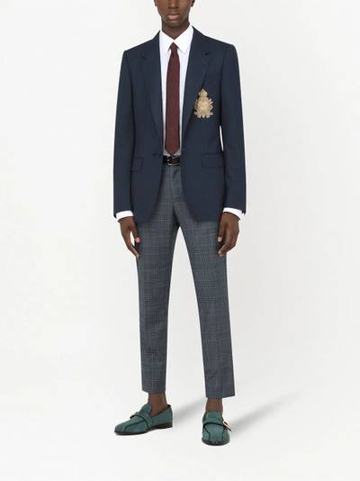 Dolce & Gabbana logo-badge blazer outlook