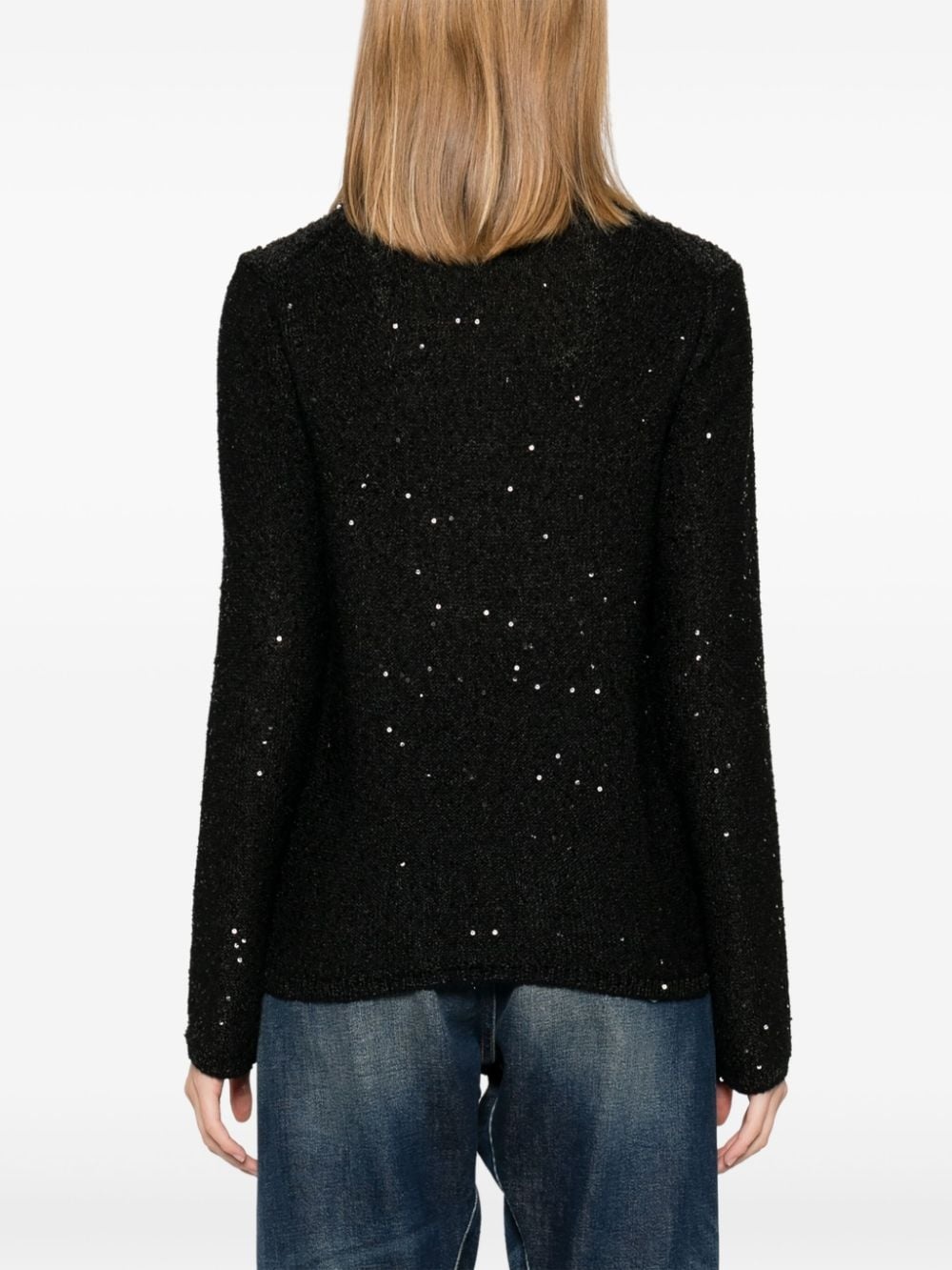 sequin-embellished sweater - 4