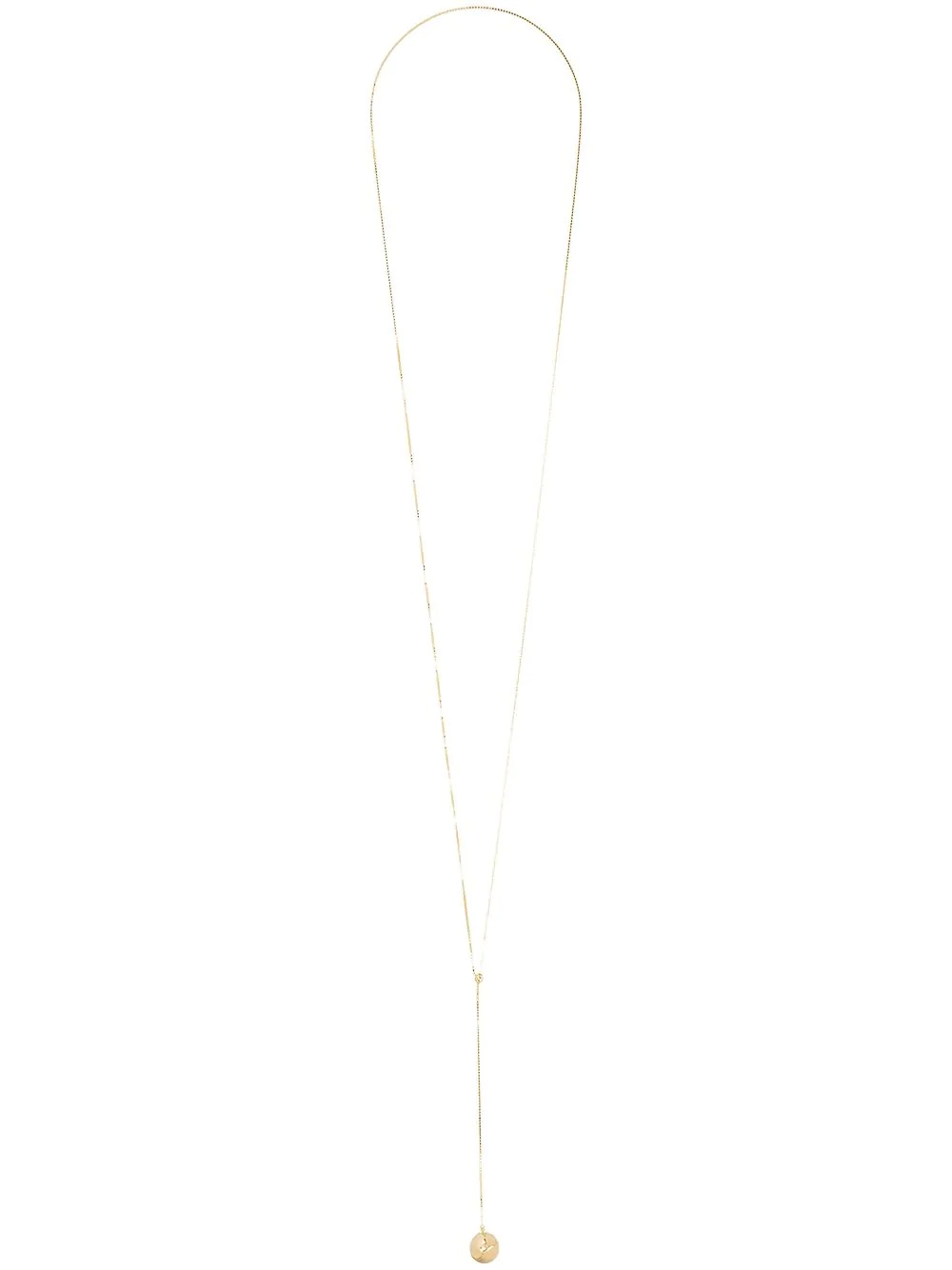 18kt gold-plated sphere necklace - 1